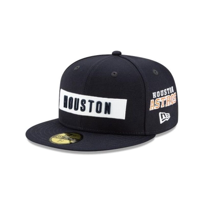 Houston Astros Gorra | New Era MLB Boxed Wordmark 59fifty Fitted Cap Mexico - Azules